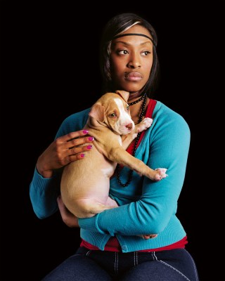 Awol Erizku - Lady with a Pitbull (2009)