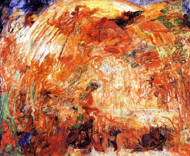 James Ensor - The Expulsion of the Fallen Angel (1889)