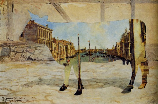 Jiri Kolar - Cow Having Eaten Up Canaletto (1968)
