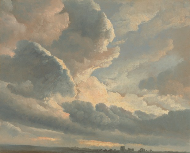 Simon Alexandre Clément Denis - Study of Clouds with a Sunset near Rome (1786 - 1801)