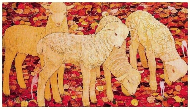 Ernest Bieler - Les Moutons à Montorge (1913)