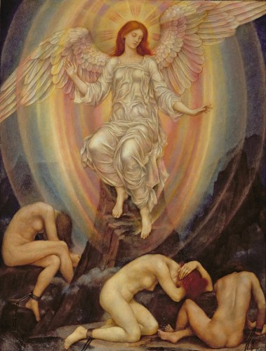 Evelyn de Morgan - The Light Shineth in Darkness and the Darkness Comprehendeth it Not (1906)