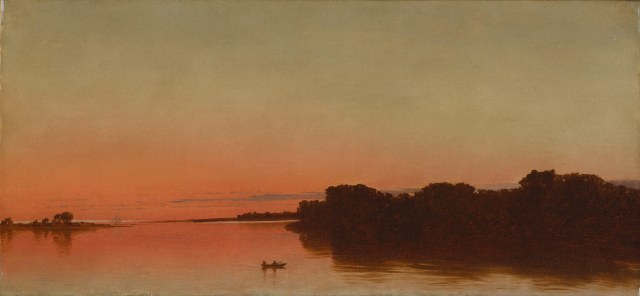 John Frederick Kensett - Twilight on the Sound, Darien, Connecticut (1872)