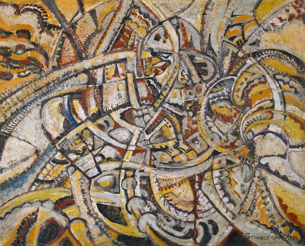 Jules Schmalzigaug - Futurist Composition (1914)