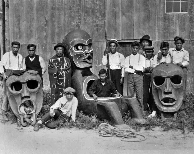 Kingcome Village Totem Pole Carvers c. 1926