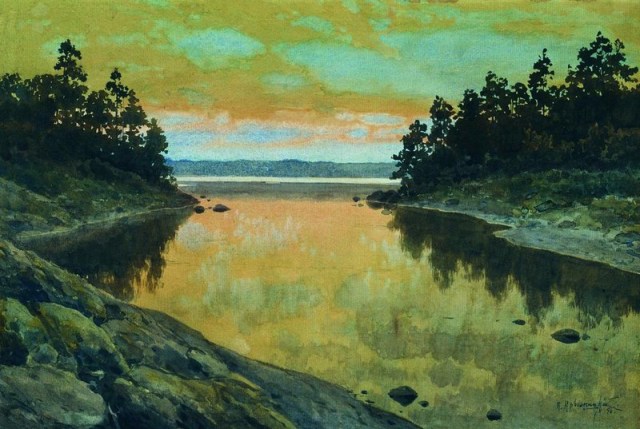 Konstantin Kryzhitsky - River (1896)