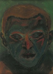 Self-portrait by Georg Trakl, likely painted in Max von Esterle_s studio, Innsbruck, November 1913