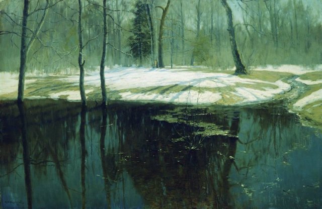 Stanislav Zhukovsky - Spring Flood (1898)