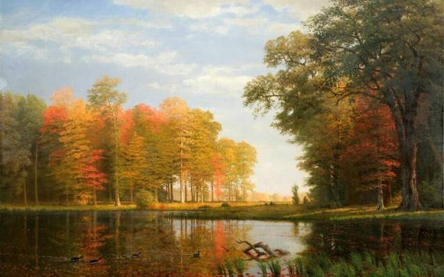 Albert Bierstadt - Autumn Woods (1886)