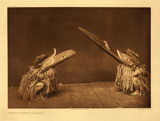 Edward S. Curtis - Kotsuis and Hohhuq (Nakoaktok) (1914)