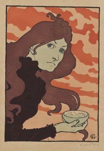 Eugène Samuel Grasset - La vitrioleuse [The Acid Thrower] (1894)