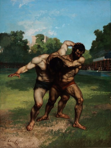 Gustave Courbet - Wrestlers (1852-53)