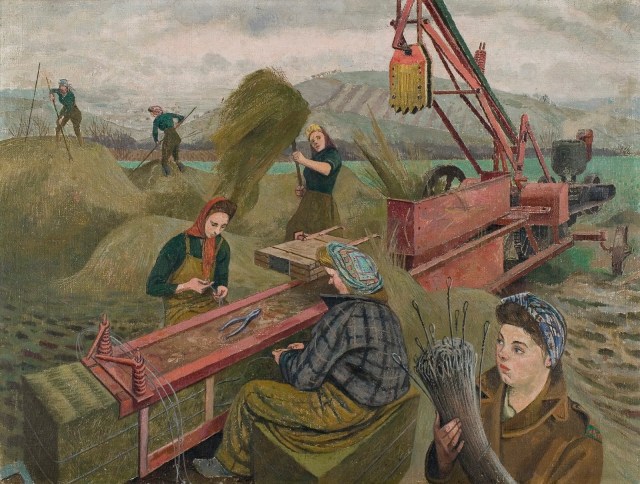 Evelyn Mary Dunbar - Baling Hay (1940)