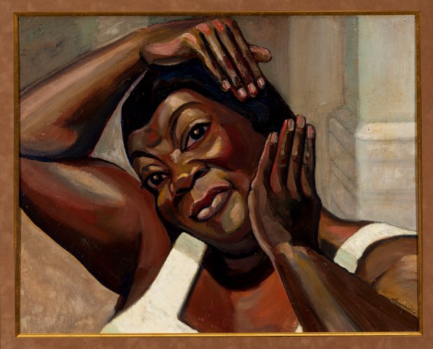 Serge Sudeikin - Fixing her Hair (Ruby Elzy in “Porgy and Bess,” 1935) (1935)
