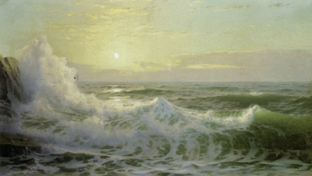 William Trost Richards - Sunlit Waves (1903)