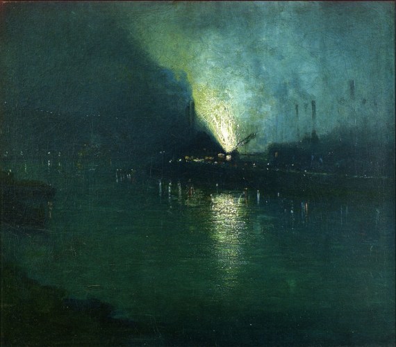 Aaron Harry Gorson - Steel Mills - Nocturne, Pittsburgh (c. 1903-1920)
