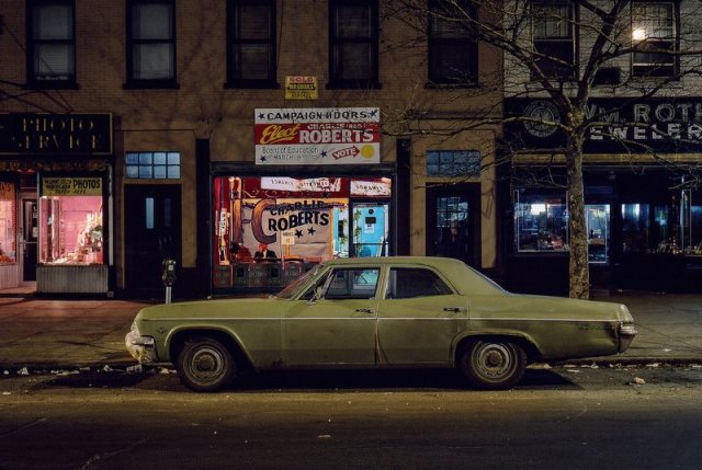 Langdon Clay - Charlie Robert_s campaign car, Chevrolet Bel Air, Hoboken, NJ, 1976