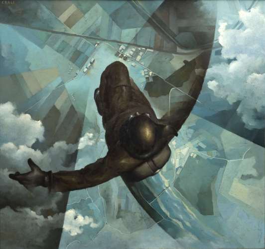 Tullio Crali - Before the Parachute Opens (1939)