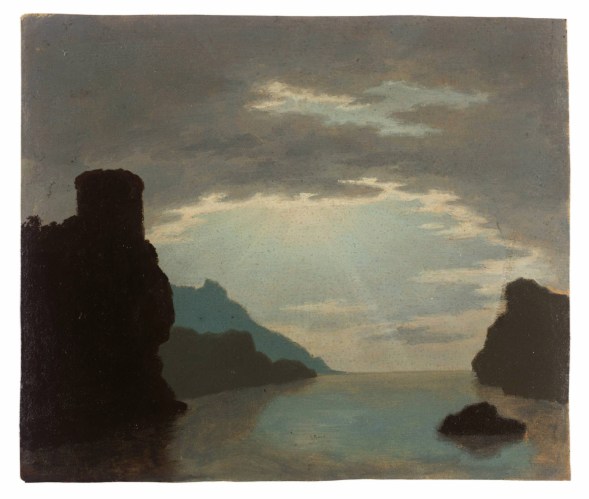 Rocky Bay Scene ?circa 1759-65 by Alexander Cozens 1717-1786