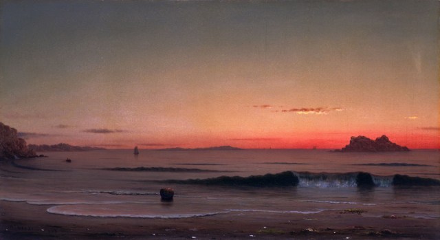 Martin Johnson Heade - Twilight, Singing Beach (1863)