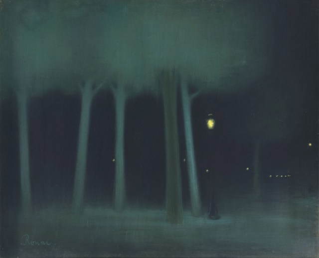 Jozsef Rippl-Ronaï - Un parc la nuit (1895)