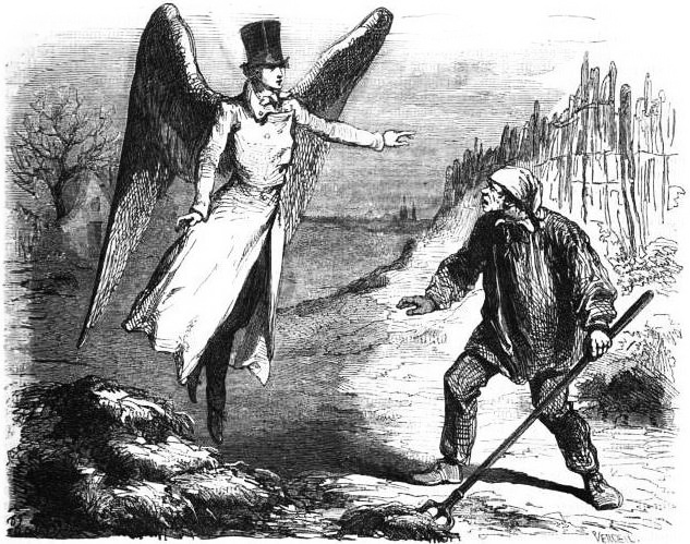 Unknown - L'apparition de l'archange à Martin de Gallardon (1859)