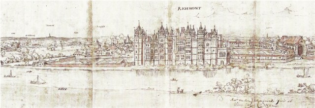 Anton van den Wyngaerde - Richmond Palace (c.1558-62)