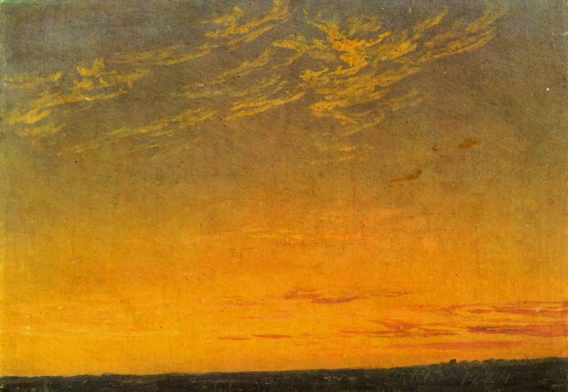 Caspar David Friedrich - Evening with Clouds (1824)