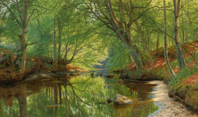 Peder Mørk Mønsted - Forest Stream (1896)