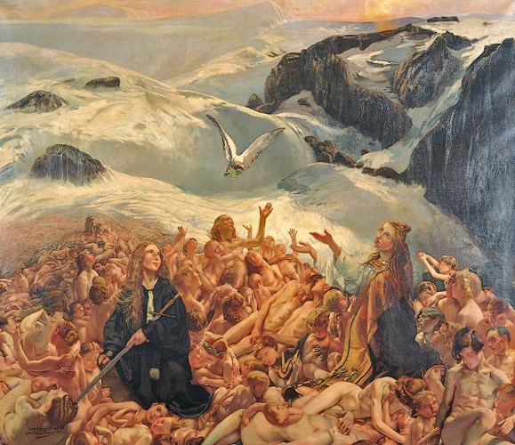 Léon Frédéric - All Things Die, But All Will Be Resurrected through God's Love (c 1893-1918) [detail]