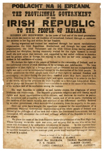 Poblacht na hÉireann - 23 April 1916