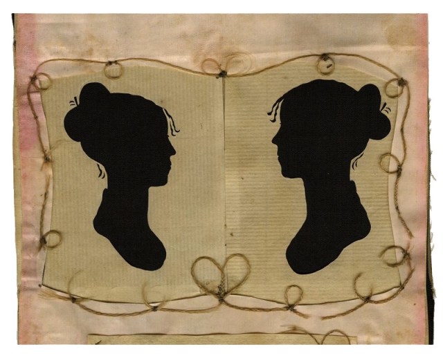 Silhouette of Charity Bryant and Sylvia Drake (c. 1805-1815)