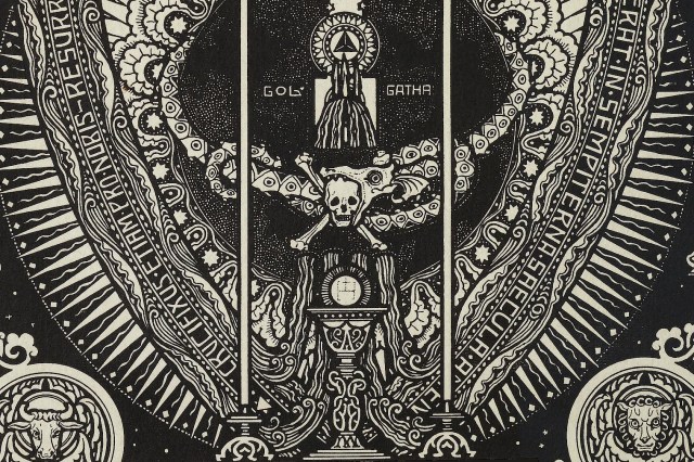 Melchior Lechter - Die vier Bücher von der Nachfolge Christi (1922) p 6 [detail]