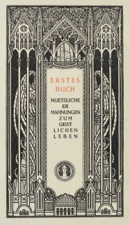Melchior Lechter - Die vier Bücher von der Nachfolge Christi (1922) p 8