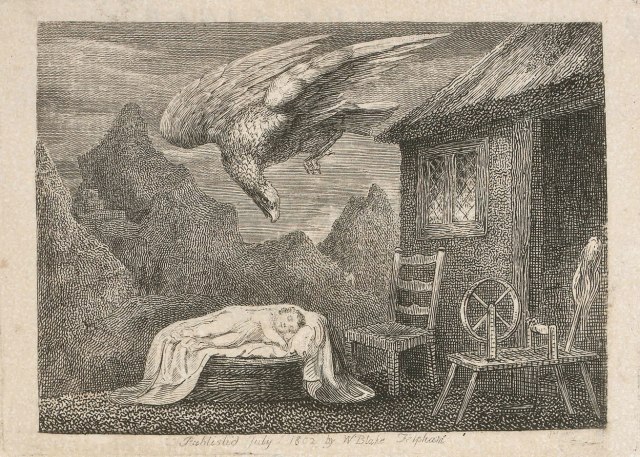 William Blake - Headpiece to The Eagle, Ballad the Second (William Hayley's Ballads. Founded on Anecdotes Relating to Animals) (1802)